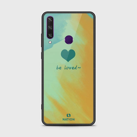 Huawei Y6p Cover - ONation Heart Series - HQ Ultra Shine Premium Infinity Glass Soft Silicon Borders Case