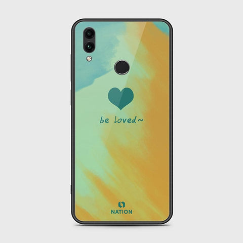 Huawei Honor 10 Lite Cover - ONation Heart Series - HQ Ultra Shine Premium Infinity Glass Soft Silicon Borders Case