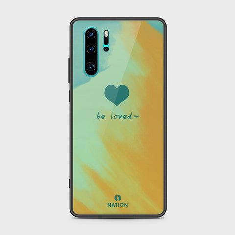 Huawei P30 Pro Cover - ONation Heart Series - HQ Ultra Shine Premium Infinity Glass Soft Silicon Borders Case