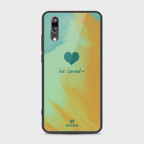 Huawei P20 Cover - ONation Heart Series - HQ Ultra Shine Premium Infinity Glass Soft Silicon Borders Case