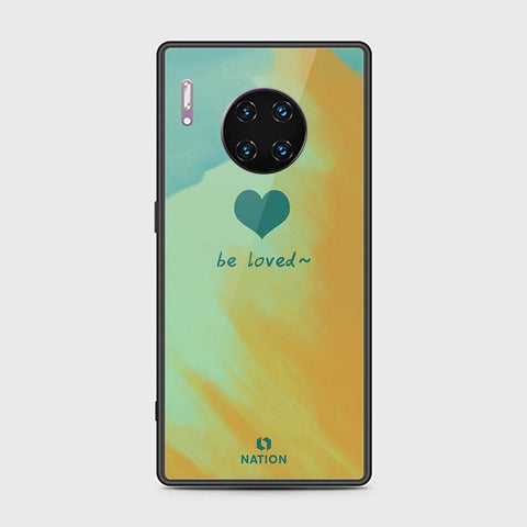 Huawei Mate 30 Pro Cover - ONation Heart Series - HQ Ultra Shine Premium Infinity Glass Soft Silicon Borders Case