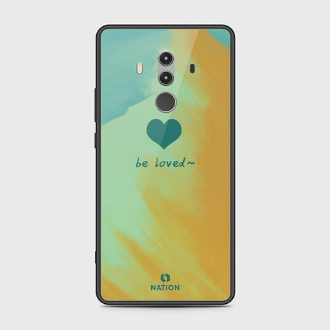 Huawei Mate 10 Pro Cover - ONation Heart Series - HQ Ultra Shine Premium Infinity Glass Soft Silicon Borders Case