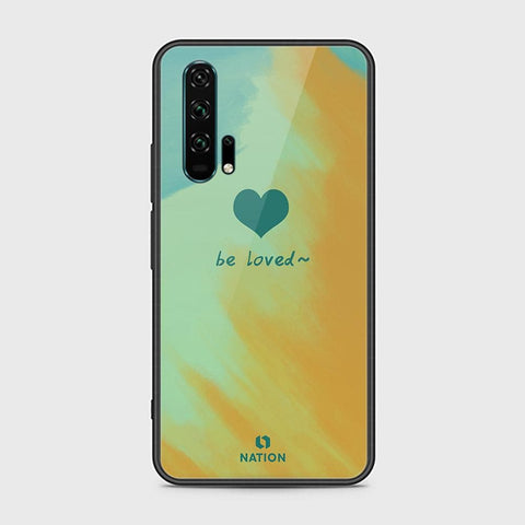 Honor 20 Pro Cover - ONation Heart Series - HQ Ultra Shine Premium Infinity Glass Soft Silicon Borders Case