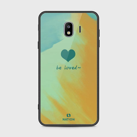 Samsung Galaxy J4 2018 Cover - ONation Heart Series - HQ Ultra Shine Premium Infinity Glass Soft Silicon Borders Case