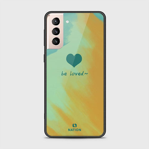 Samsung Galaxy S21 Plus 5G Cover - Onation Heart Series - HQ Ultra Shine Premium Infinity Glass Soft Silicon Borders Case