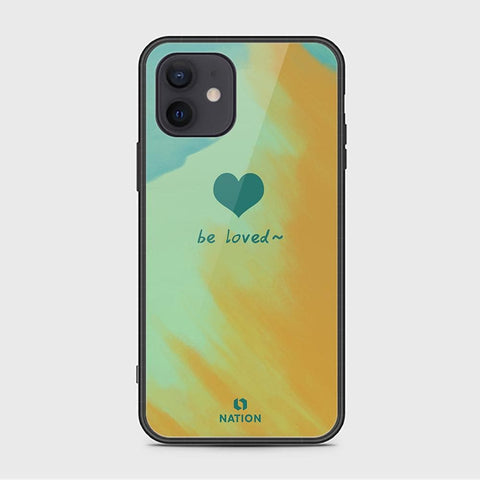 iPhone 12 Mini Cover - Onation Heart Series - HQ Ultra Shine Premium Infinity Glass Soft Silicon Borders Case