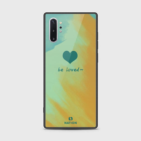 Samsung Galaxy Note 10 Plus Cover - Onation Heart Series - HQ Ultra Shine Premium Infinity Glass Soft Silicon Borders Case