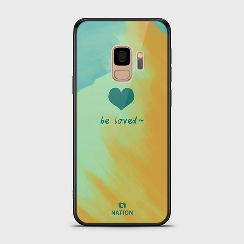Samsung Galaxy S9 Cover - Onation Heart Series - HQ Ultra Shine Premium Infinity Glass Soft Silicon Borders Case