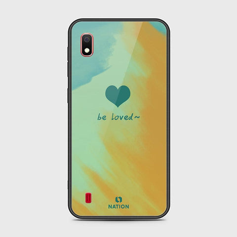Samsung Galaxy A10 Cover - Onation Heart Series - HQ Ultra Shine Premium Infinity Glass Soft Silicon Borders Case