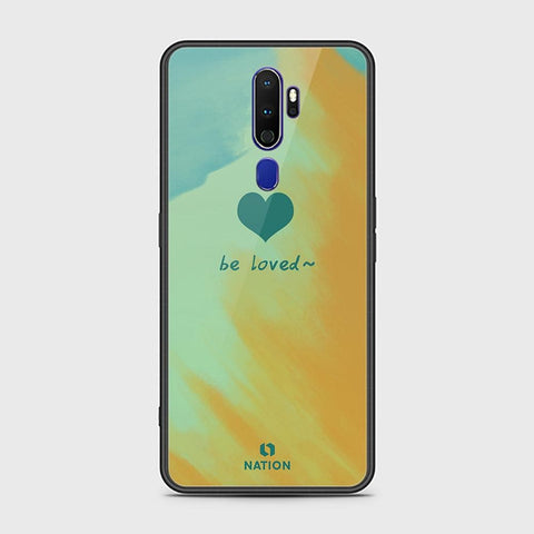 Oppo A9 2020 Cover - Onation Heart Series - HQ Ultra Shine Premium Infinity Glass Soft Silicon Borders Case