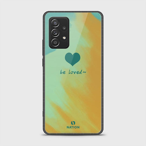 Samsung Galaxy A52s 5G Cover - ONation Heart Series - HQ Ultra Shine Premium Infinity Glass Soft Silicon Borders Case