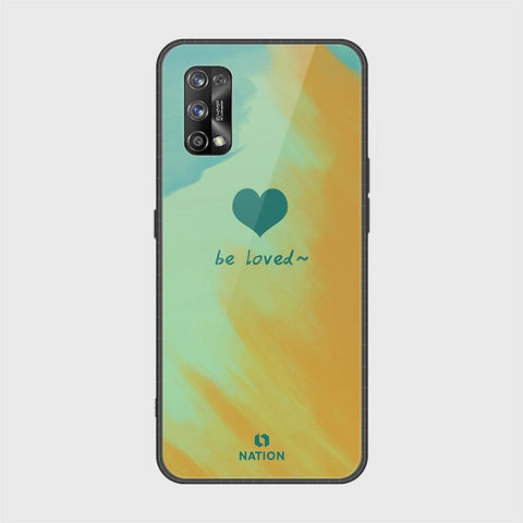 Realme 7 Pro Cover - Onation Heart Series - HQ Ultra Shine Premium Infinity Glass Soft Silicon Borders Case