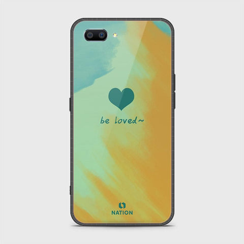 Realme C1 Cover - Onation Heart Series - HQ Ultra Shine Premium Infinity Glass Soft Silicon Borders Case