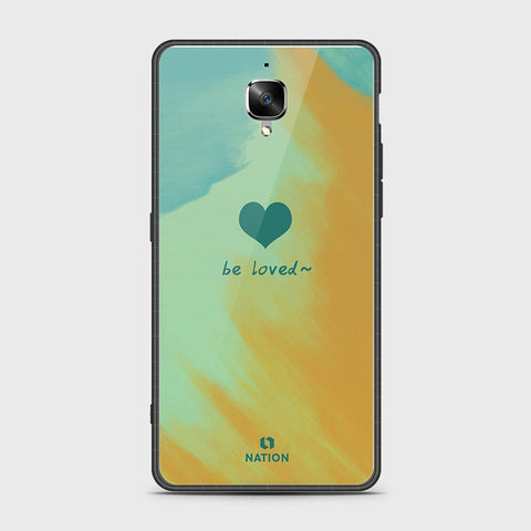 OnePlus 3 Cover- Onation Heart Series - HQ Ultra Shine Premium Infinity Glass Soft Silicon Borders Case