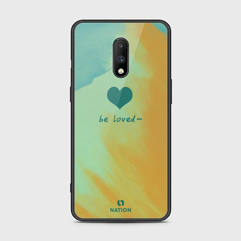 OnePlus 7 Cover - ONation Heart Series - HQ Ultra Shine Premium Infinity Glass Soft Silicon Borders Case