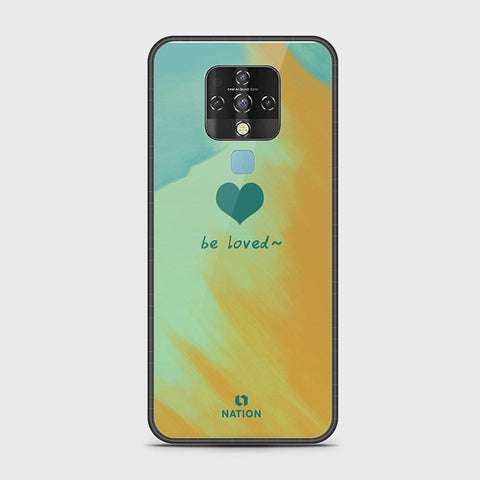 Tecno Camon 16 Cover - Onation Heart Series - HQ Ultra Shine Premium Infinity Glass Soft Silicon Borders Case