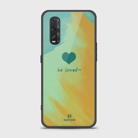 Oppo Find X2 Cover- Onation Heart Series - HQ Ultra Shine Premium Infinity Glass Soft Silicon Borders Case