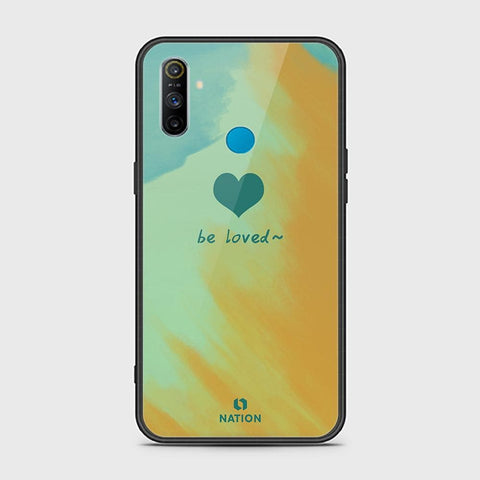 Realme C3 Cover - ONation Heart Series - HQ Ultra Shine Premium Infinity Glass Soft Silicon Borders Case