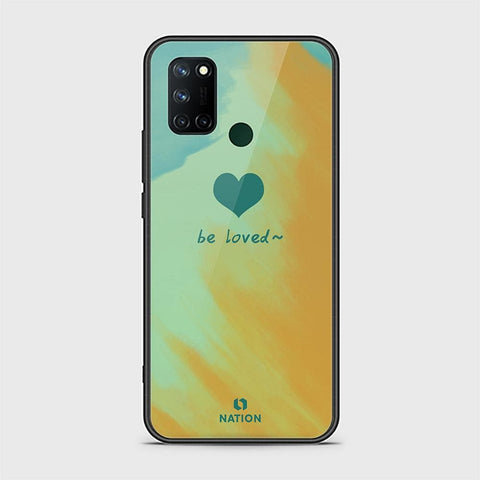 Realme 7i Cover - ONation Heart Series - HQ Ultra Shine Premium Infinity Glass Soft Silicon Borders Case