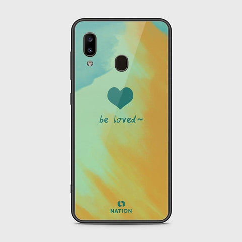 Samsung Galaxy A30 Cover - ONation Heart Series - HQ Ultra Shine Premium Infinity Glass Soft Silicon Borders Case