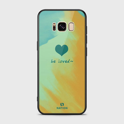 Samsung Galaxy S8 Plus Cover - ONation Heart Series - HQ Ultra Shine Premium Infinity Glass Soft Silicon Borders Case