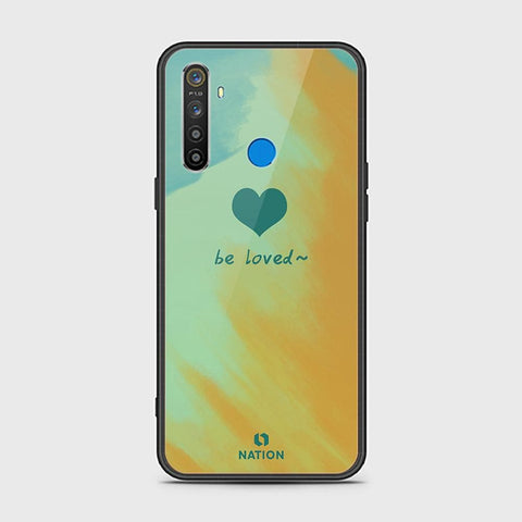 Realme 5s Cover - ONation Heart Series - HQ Ultra Shine Premium Infinity Glass Soft Silicon Borders Case