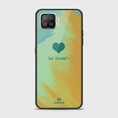 Oppo F17 Pro Cover - ONation Heart Series - HQ Ultra Shine Premium Infinity Glass Soft Silicon Borders Case