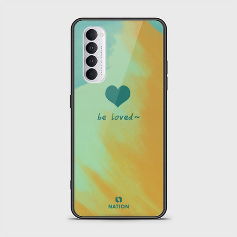 Oppo Reno 4 Pro Cover - ONation Heart Series - HQ Ultra Shine Premium Infinity Glass Soft Silicon Borders Case