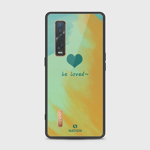 Oppo Find X2 Pro Cover - ONation Heart Series - HQ Ultra Shine Premium Infinity Glass Soft Silicon Borders Case