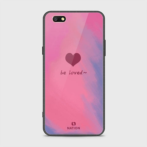 Oppo A77 Cover - ONation Heart Series - HQ Ultra Shine Premium Infinity Glass Soft Silicon Borders Case