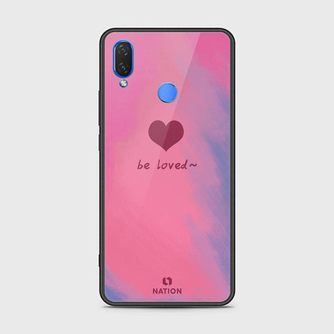 Huawei Y9 2019 Cover - ONation Heart Series - HQ Ultra Shine Premium Infinity Glass Soft Silicon Borders Case