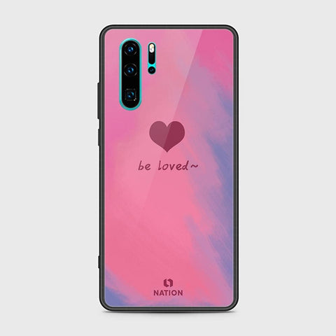 Huawei P30 Pro Cover - ONation Heart Series - HQ Ultra Shine Premium Infinity Glass Soft Silicon Borders Case