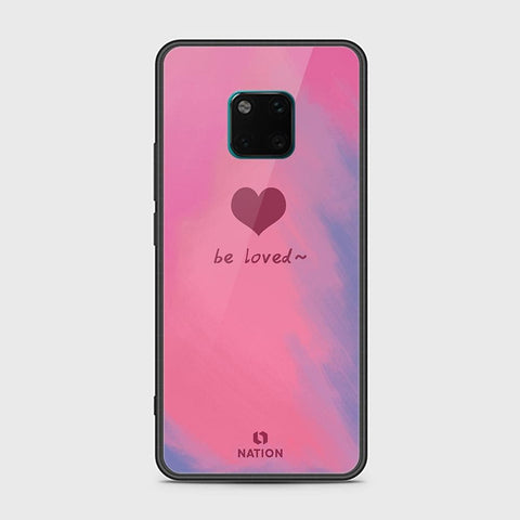 Huawei Mate 20 Pro Cover - ONation Heart Series - HQ Ultra Shine Premium Infinity Glass Soft Silicon Borders Case