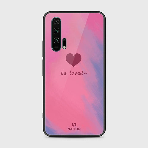 Honor 20 Pro Cover - ONation Heart Series - HQ Ultra Shine Premium Infinity Glass Soft Silicon Borders Case