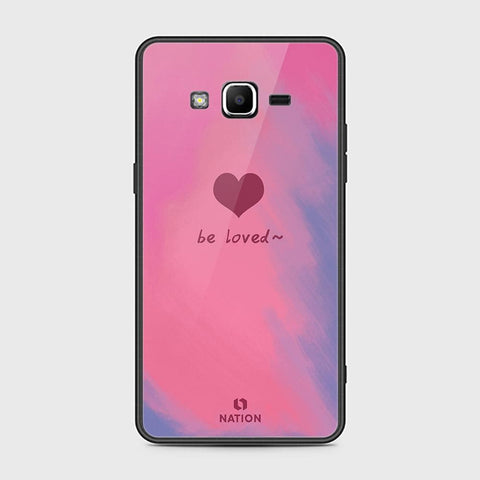 Samsung Galaxy Grand Prime Cover - ONation Heart Series - HQ Ultra Shine Premium Infinity Glass Soft Silicon Borders Case