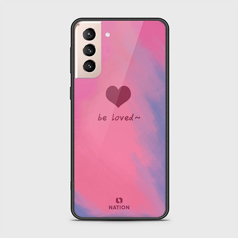 Samsung Galaxy S21 Plus 5G Cover - Onation Heart Series - HQ Ultra Shine Premium Infinity Glass Soft Silicon Borders Case