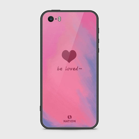 iPhone SE Cover - Onation Heart Series - HQ Ultra Shine Premium Infinity Glass Soft Silicon Borders Case