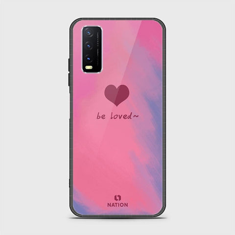 Vivo Y12a Cover - ONation Heart Series - HQ Ultra Shine Premium Infinity Glass Soft Silicon Borders Case