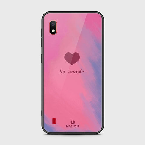 Samsung Galaxy A10 Cover - Onation Heart Series - HQ Ultra Shine Premium Infinity Glass Soft Silicon Borders Case