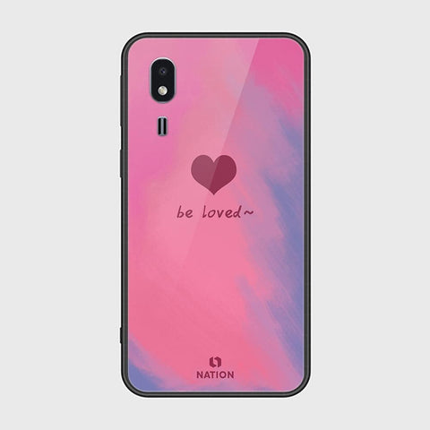 Samsung Galaxy A2 Core Cover - Onation Heart Series - HQ Ultra Shine Premium Infinity Glass Soft Silicon Borders Case