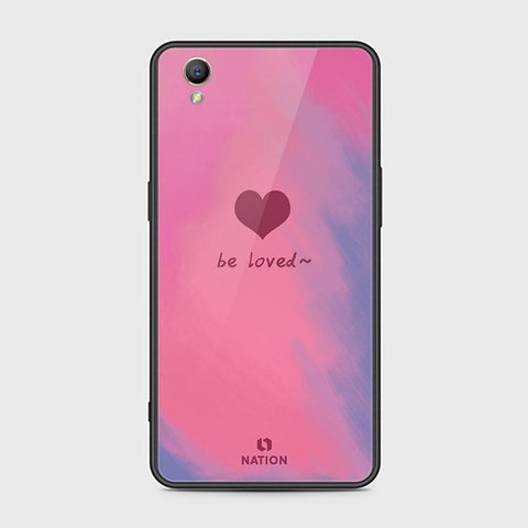 Oppo A37 Cover - Onation Heart Series - HQ Ultra Shine Premium Infinity Glass Soft Silicon Borders Case
