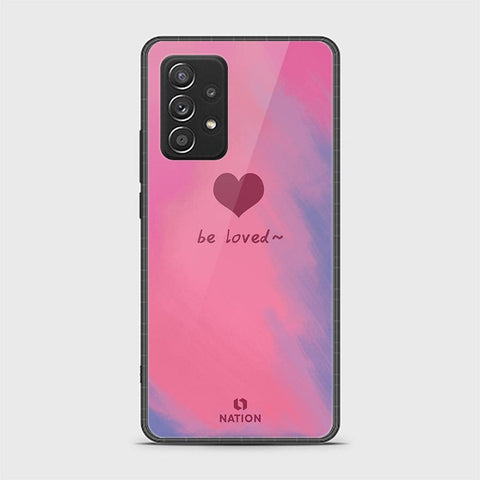 Samsung Galaxy A52s 5G Cover - ONation Heart Series - HQ Ultra Shine Premium Infinity Glass Soft Silicon Borders Case