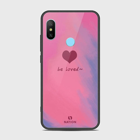 Xiaomi Redmi Note 6 Pro Cover - Onation Heart Series - HQ Ultra Shine Premium Infinity Glass Soft Silicon Borders Case