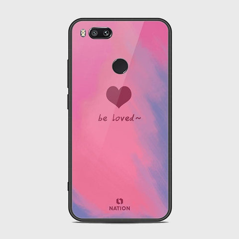 Xiaomi Mi A1 Cover - Onation Heart Series - HQ Ultra Shine Premium Infinity Glass Soft Silicon Borders Case