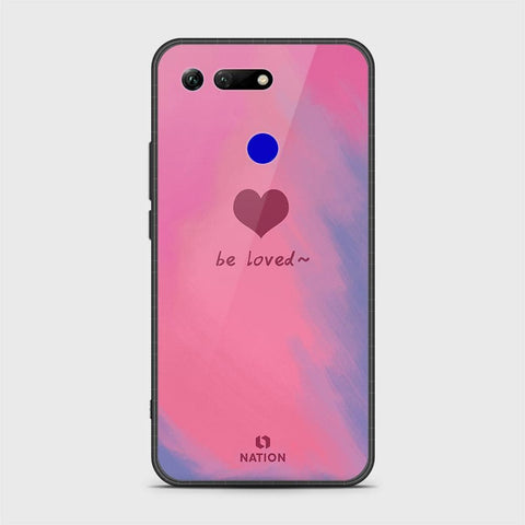 Huawei Honor View 20 Cover - Onation Heart Series - HQ Ultra Shine Premium Infinity Glass Soft Silicon Borders Case