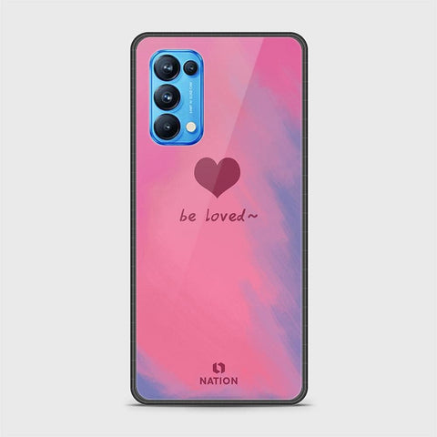 Oppo Reno 5 Pro 5G Cover - Onation Heart Series - HQ Ultra Shine Premium Infinity Glass Soft Silicon Borders Case