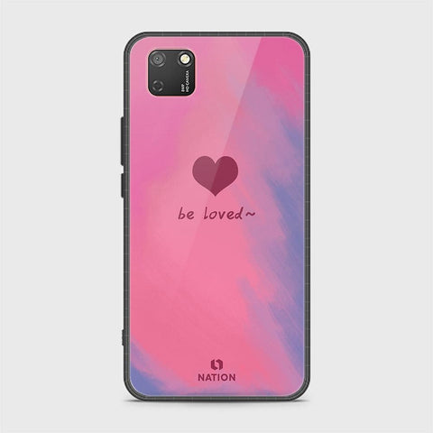 Huawei Y5p Cover - Onation Heart Series - HQ Ultra Shine Premium Infinity Glass Soft Silicon Borders Case