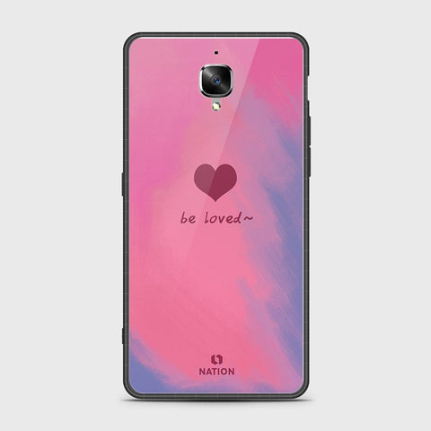OnePlus 3 Cover- Onation Heart Series - HQ Ultra Shine Premium Infinity Glass Soft Silicon Borders Case