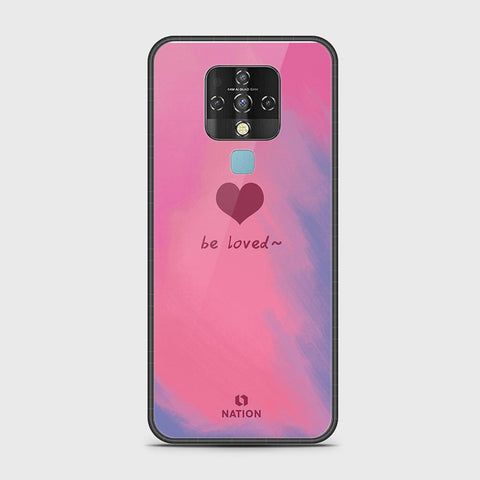 Tecno Camon 16 Cover - Onation Heart Series - HQ Ultra Shine Premium Infinity Glass Soft Silicon Borders Case