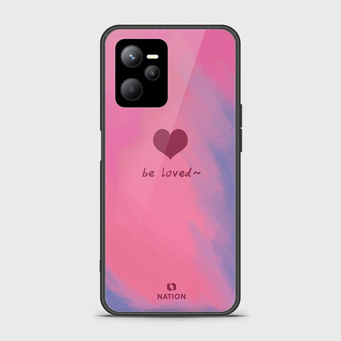 Realme C35 Cover- Onation Heart Series - HQ Ultra Shine Premium Infinity Glass Soft Silicon Borders Case